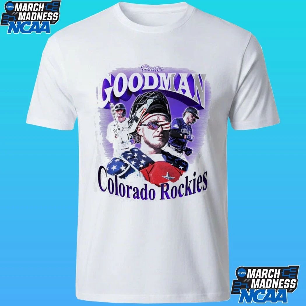 Hunter Goodman Colorado Rockies Baseball Giveaway 2026 Shirt