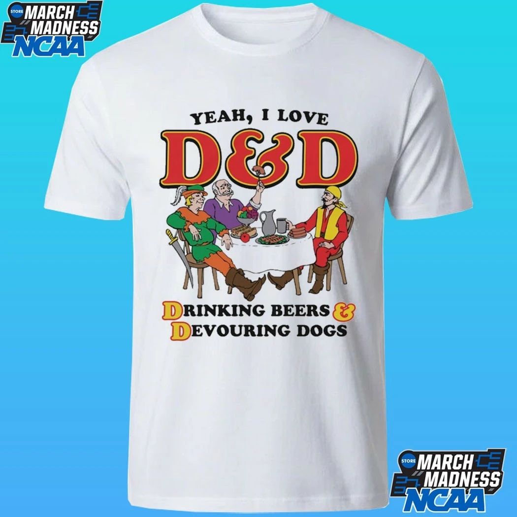 Yeah I Love D And D Drinking Beers & Devouring Dogs Shirt