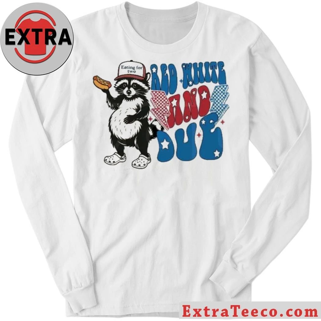 Red White and Due 4th of July Pregnancy T-Shirt