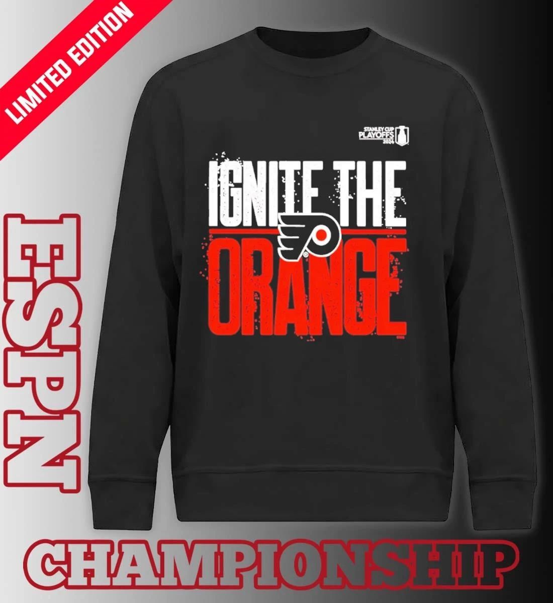 Philadelphia Flyers Ignite The Orange 2026 NHL Playoffs Slogan T-Shirt