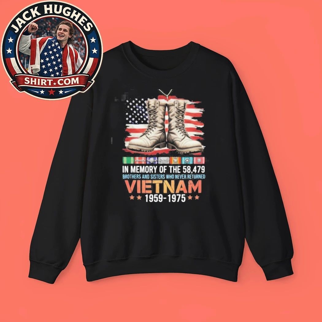 Original In Memory Of The 58479 Vietnam Veterans Memorial Boots Shirt