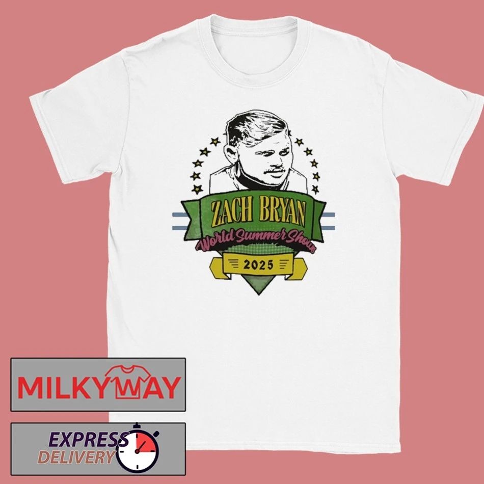 Zach Bryan 2025 London, UK World Summer Show shirt