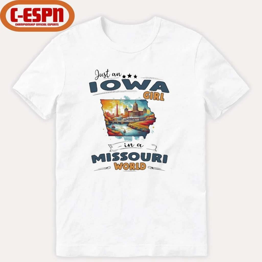 Just An Iowa Girl In A Missouri World Retro Shirt