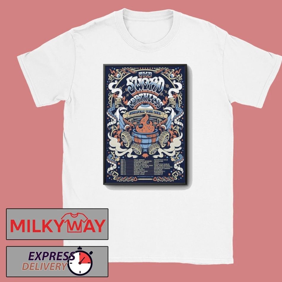 The Sword And Earthless European Tour 2026 Poster shirt