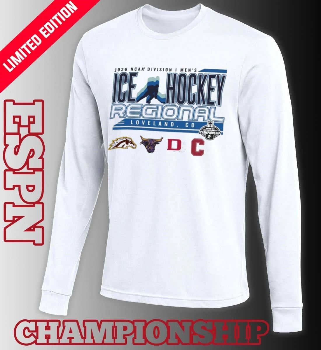 Loveland, CO 2026 NCAA DI Men’s Ice Hockey Regional Shirt