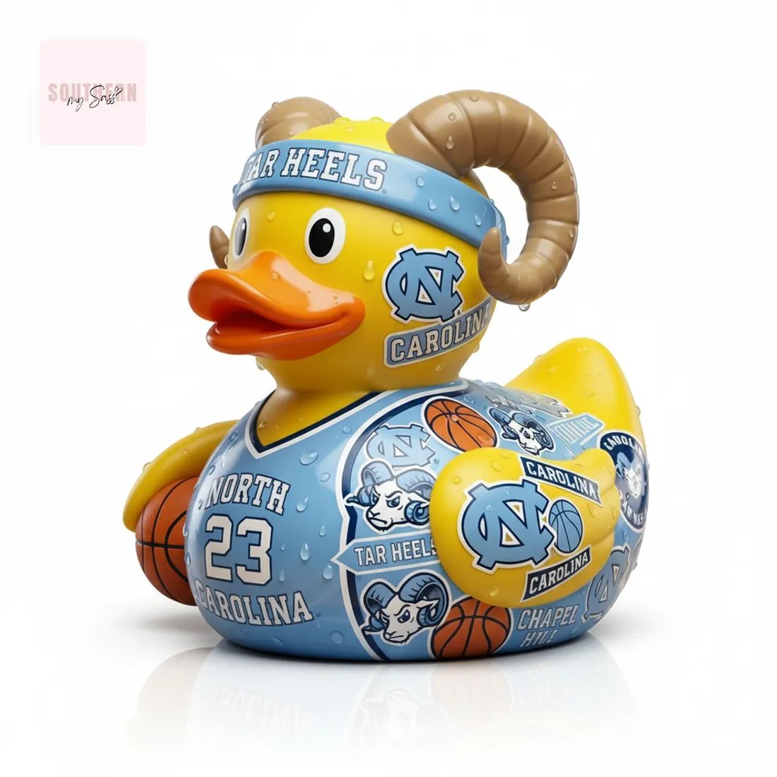 Chapel Hill Carolina Tar Heels Fan Collectible Rubber Duck