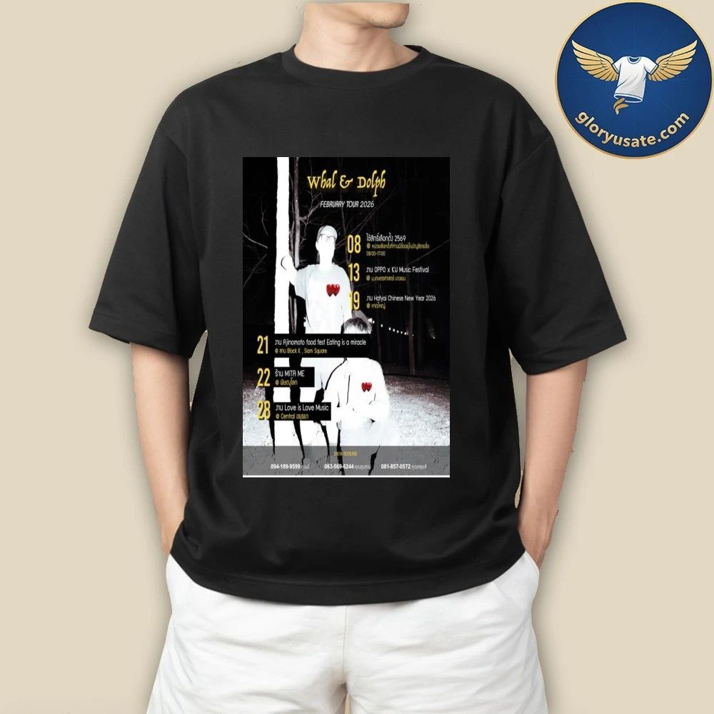 Whal & Dolph February Tour 2026 Poster Shirt