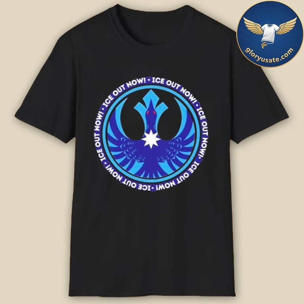 ICE Out Now Minnesota Rebel Loon T-Shirt