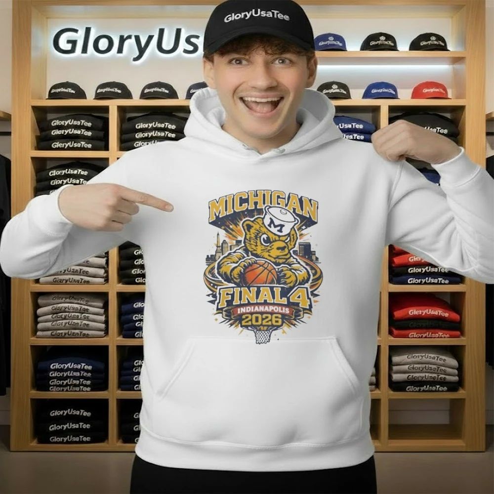 Michigan Wolverines 2026 Final Four Retro Vintage Mascot Shirt