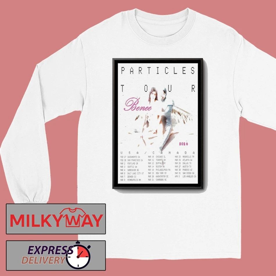 Benee Particles America and Canada Tour 2026 Poster shirt