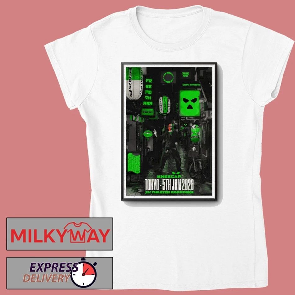 Kneecap Jan 5 2025 Poster Tokyo shirt