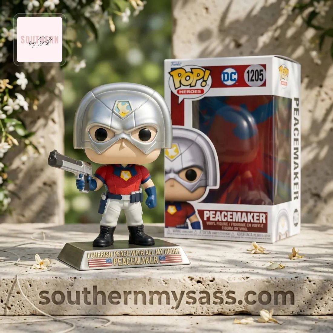 DC Heroes Peacemaker with Helmet and Pistol Funko Pop Figure Doll