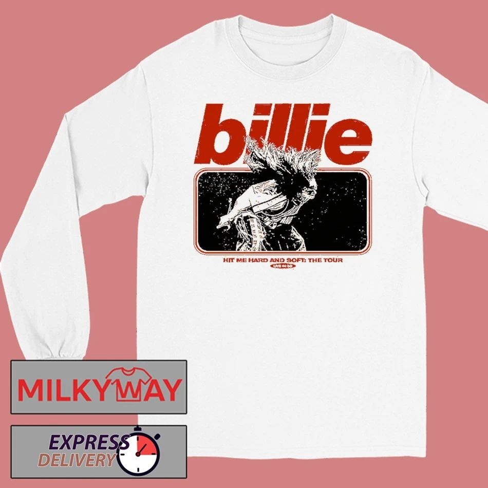 Billie Eilish Live In 3D Hair Whip Mustard shirt