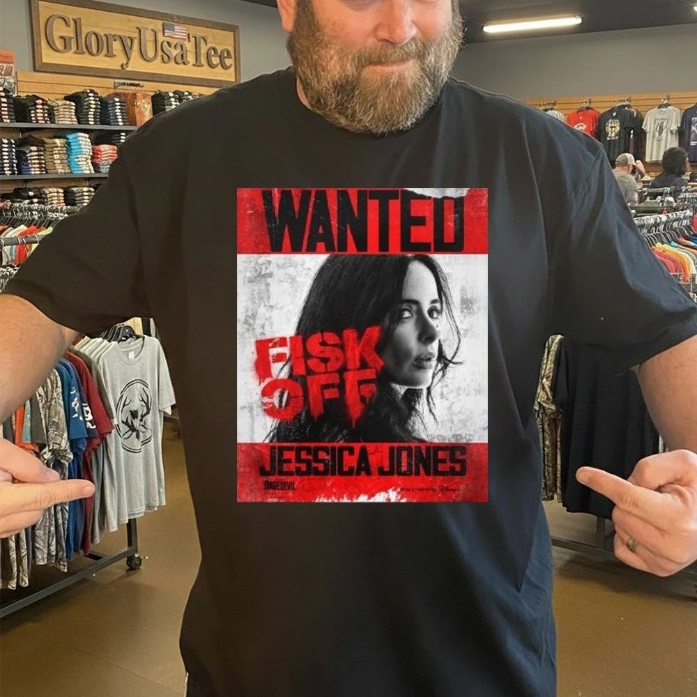 Krysten Ritter As Jessica Jones WANTED Poster For Daredevil Born Again Season 2 Shirt