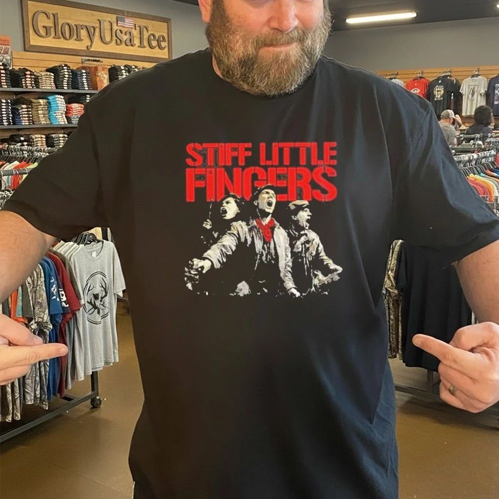 Stiff Little Fingers Raise Your Voice Black Tour Shirt