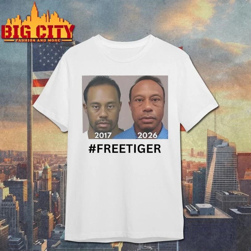 Tiger Woods Mugshot 2017 2026 Graphic Shirt