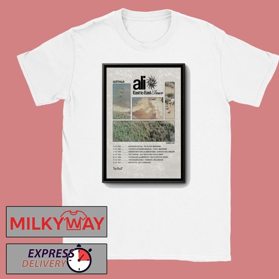 Ali Australia Tour East To East 2026 Poster shirt