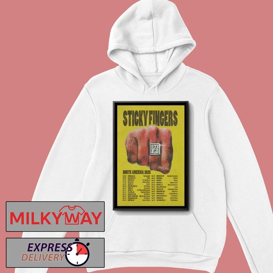 Sticky Fingers North America 2026 Shows Poster shirt