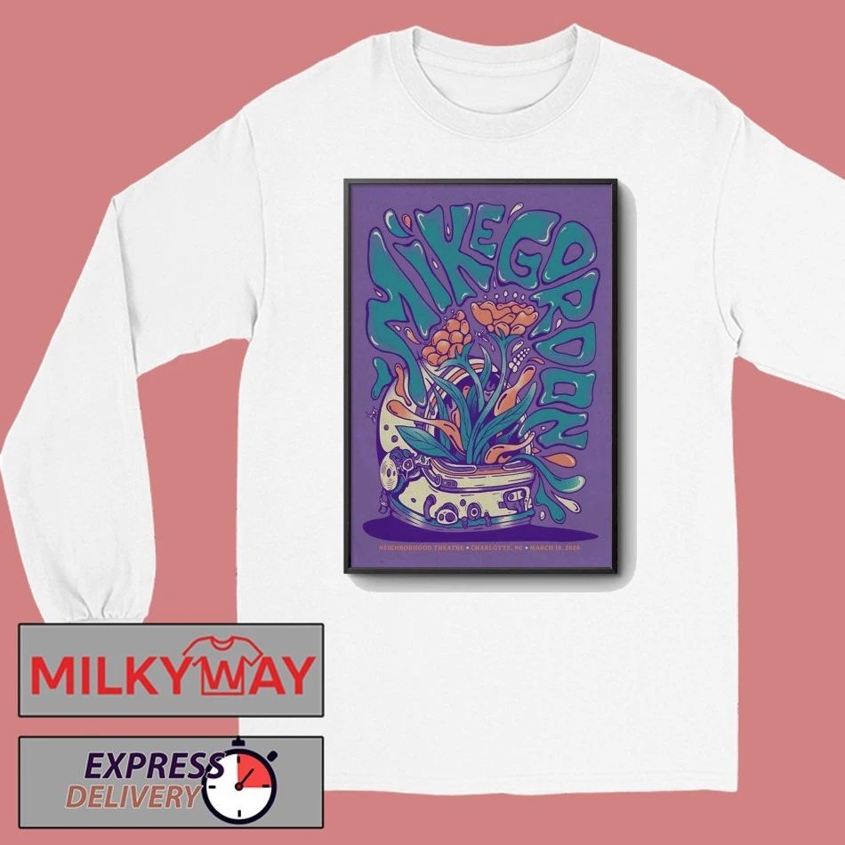 Mike Gordan Tour Charlotte NC On Mar 19 2026 Poster shirt