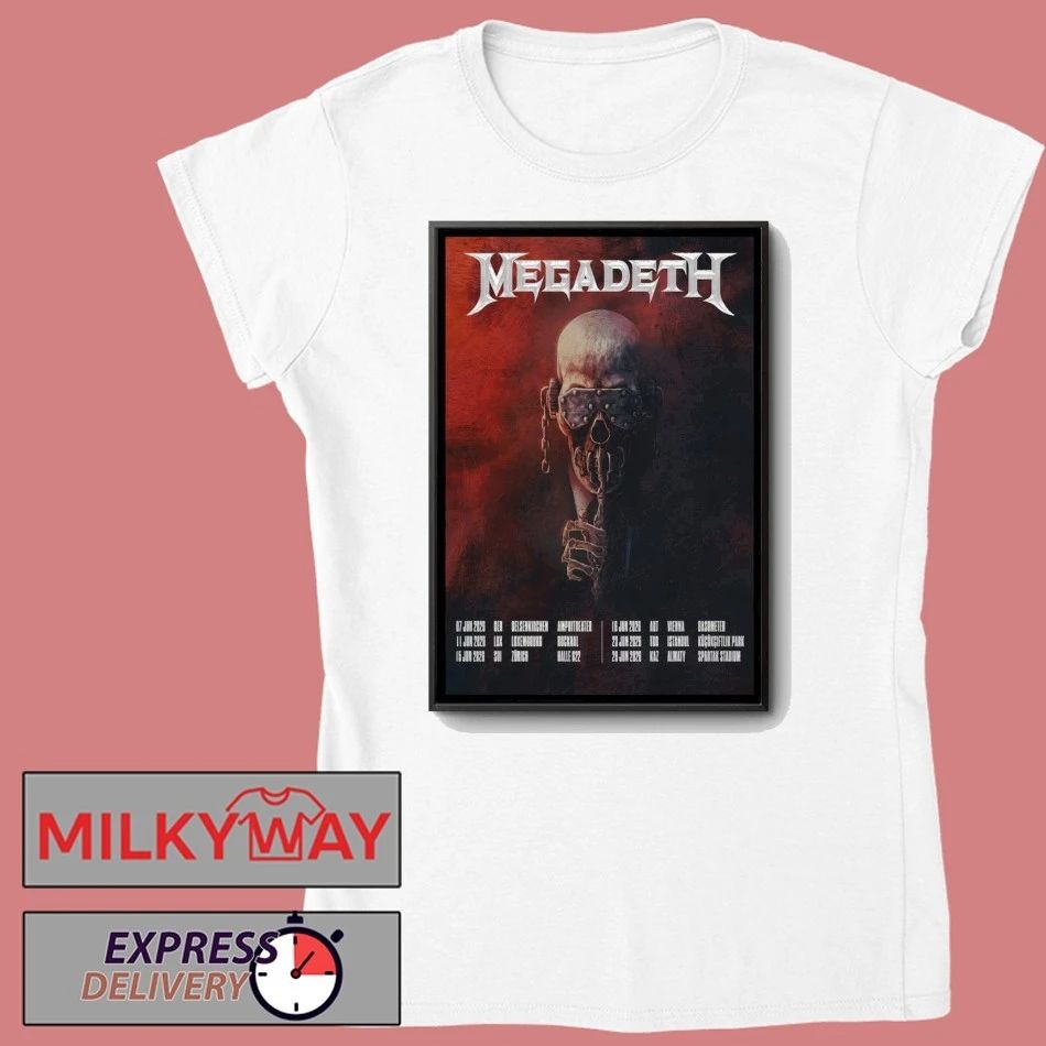 Megadeth June 2026 Tour Poster shirt