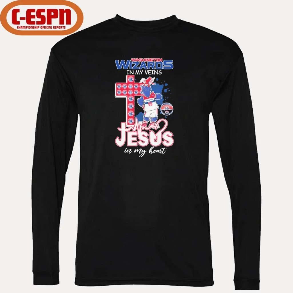 Washington Wizards Mascot In My Veins Jesus In My Heart Shirt
