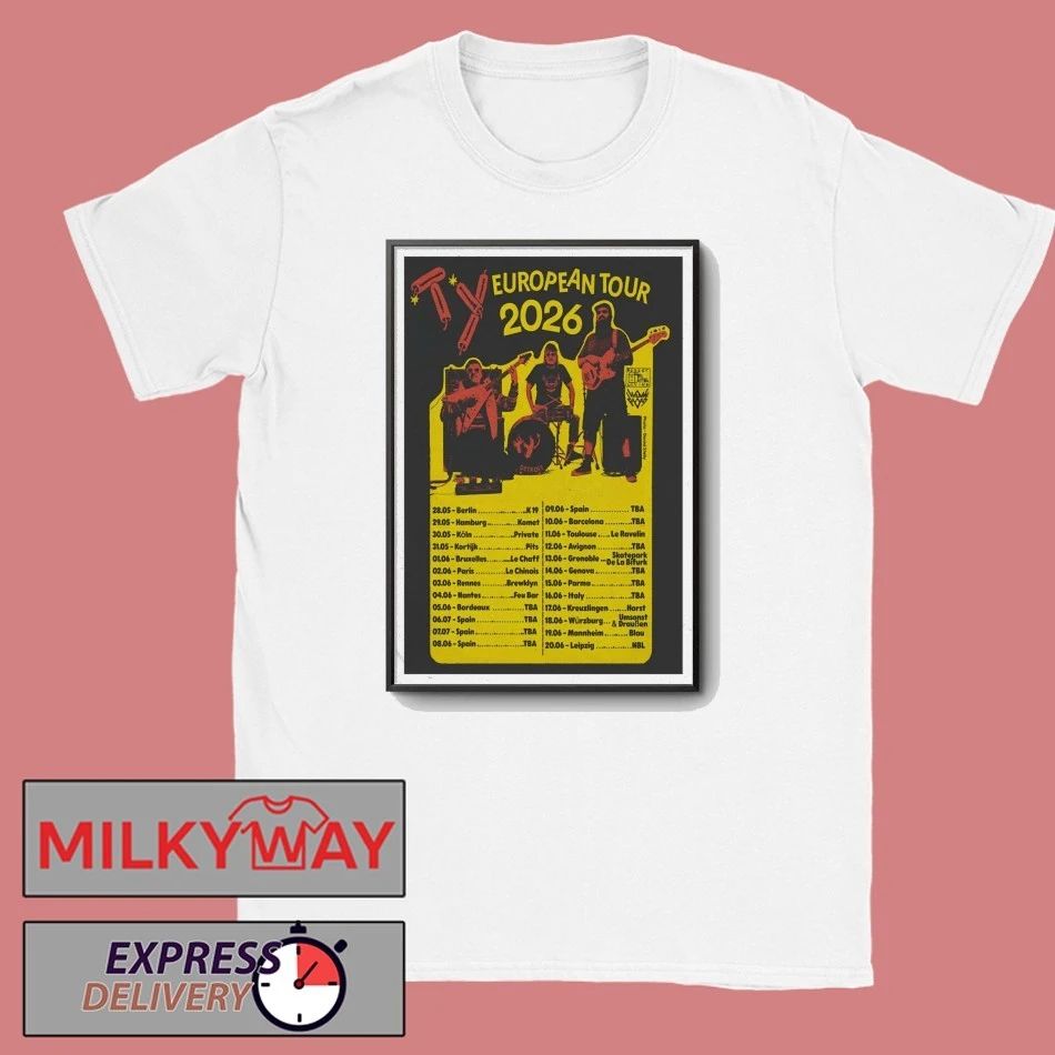 TY Band EU Tour 2026 Poster shirt