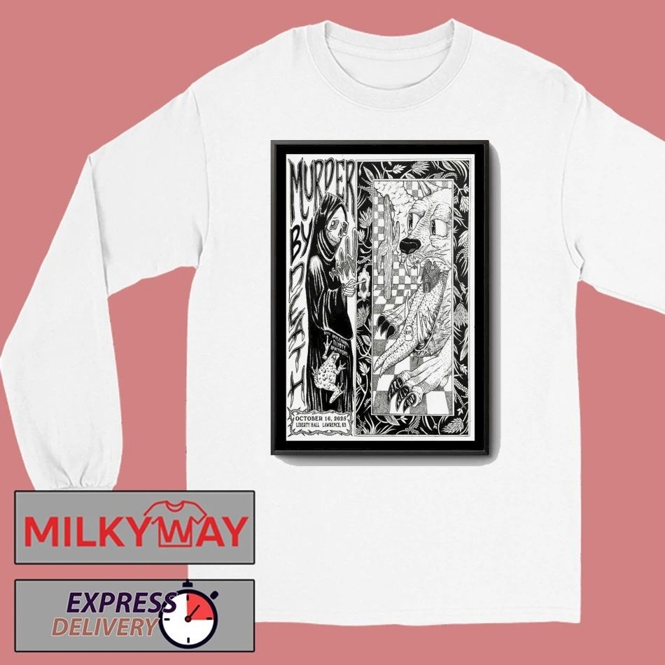 Murder By Death Oct 16, 2025 Liberty Hall, Lawrence, KS Poster shirt
