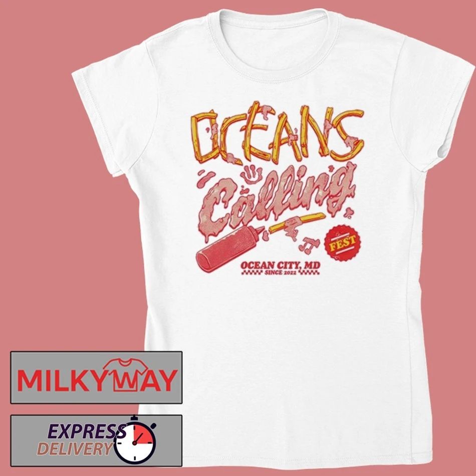 Oceans Calling Festival 2025 Ocean City MD Fries Lineup shirt