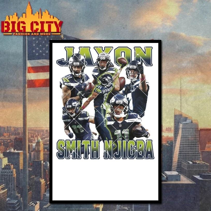 Jaxon Smith Njigba Bootleg 90s Njigba Game Day t-shirt