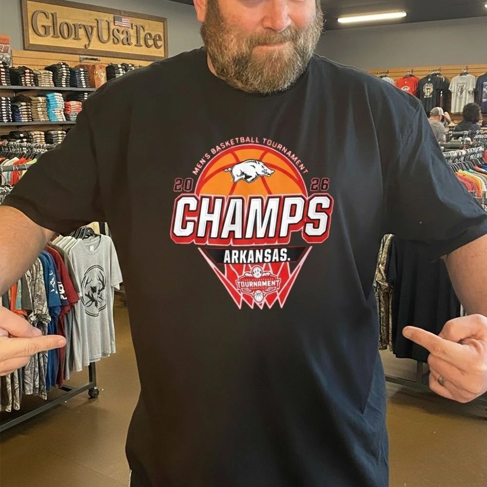 Arkansas Razorbacks 2026 Sec Men’s Basketball Tournament Champions Shirt