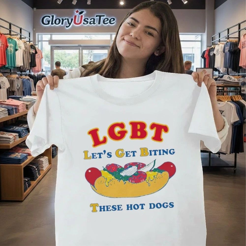 LGBT Let’s Get Biting These Hot Dogs Shirt