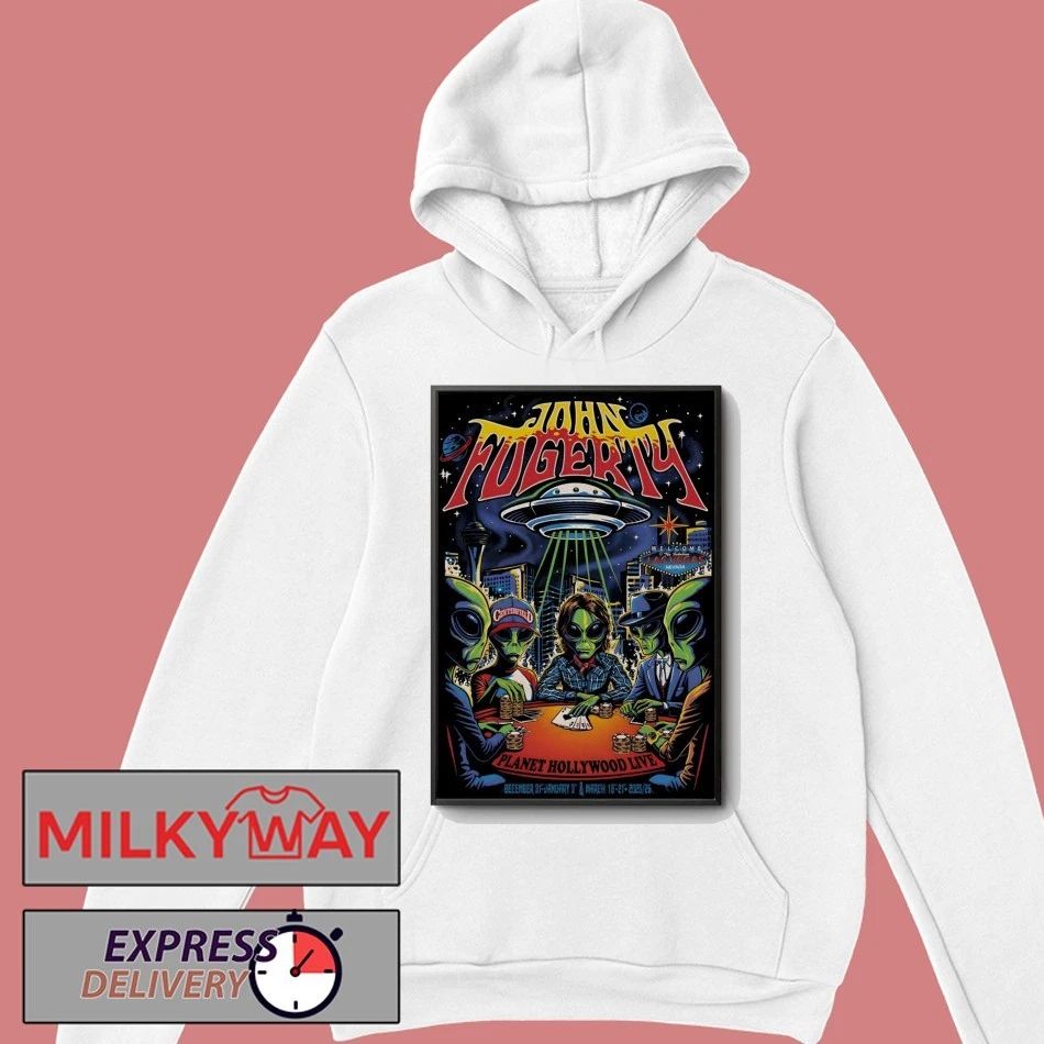 John Fogerty Planet Hollywood Live 2025–2026 Tour poster shirt
