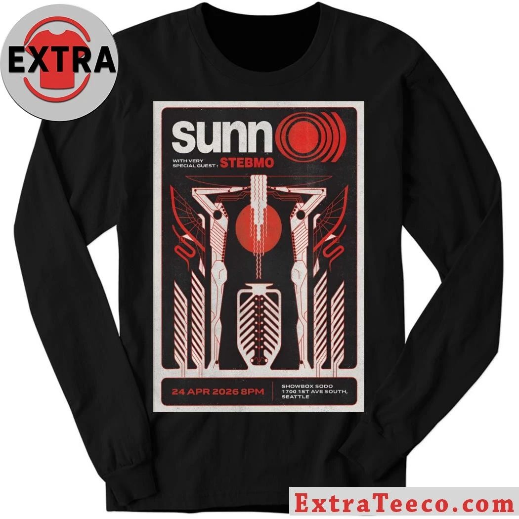 SUNN O))) 4 24 2026 Seattle WA Poster Shirt