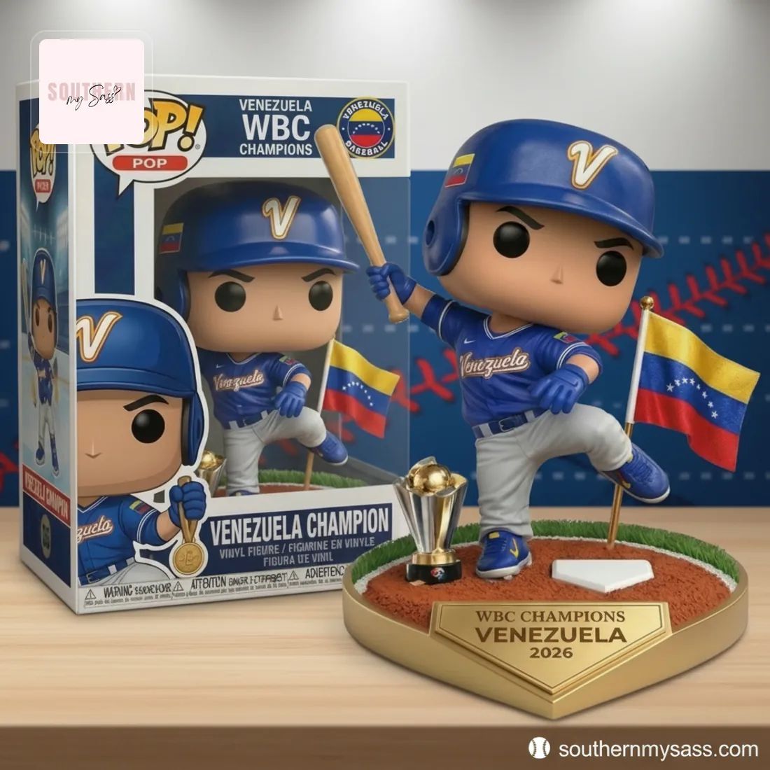 Venezuela WBC Champions 2026 Baseball Pop Figure Doll