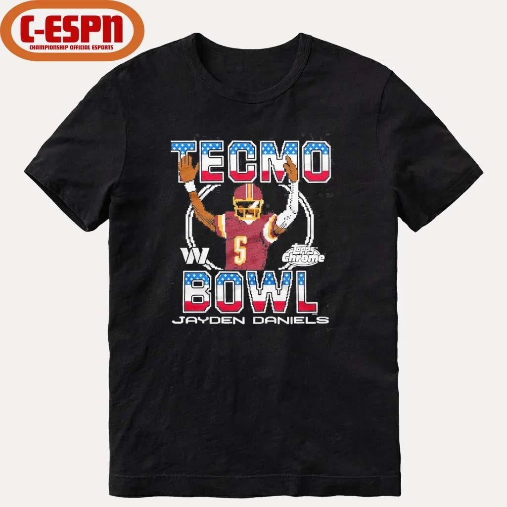 Tecmo Bowl x Topps Chrome Washington Commanders Jayden Daniels Shirt