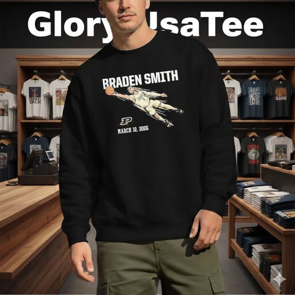 Purdue Men’s Basketball Braden Smith Diving Assist Shirt