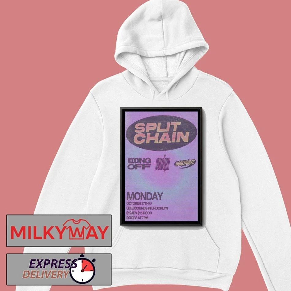 Split Chain October 27 2025 Gold Sounds Brooklyn NY Poster shirt