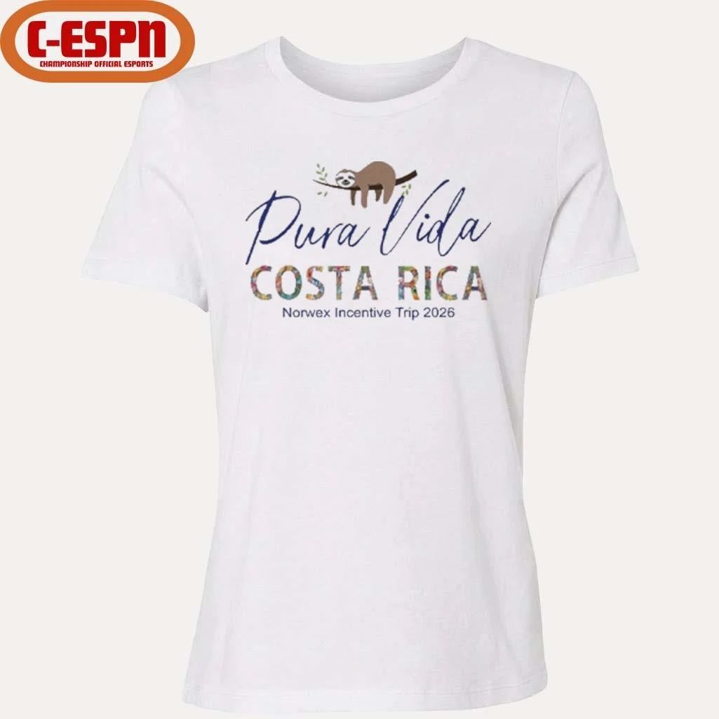 Sloth Pura Vida Costa Rica Norwex Incentive Trip 2026 T-Shirt