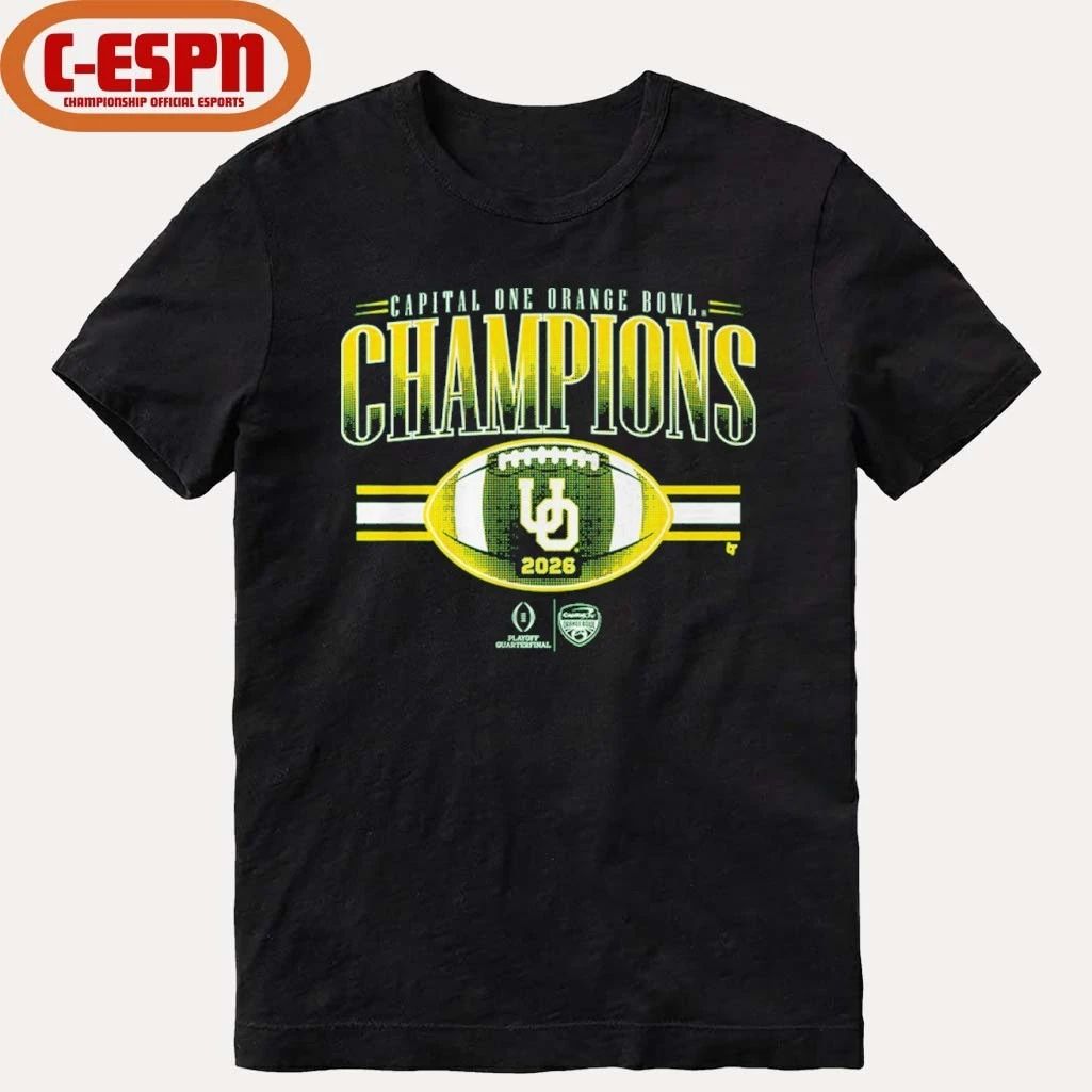 Oregon Football CFP Orange Bowl Champions Shirt