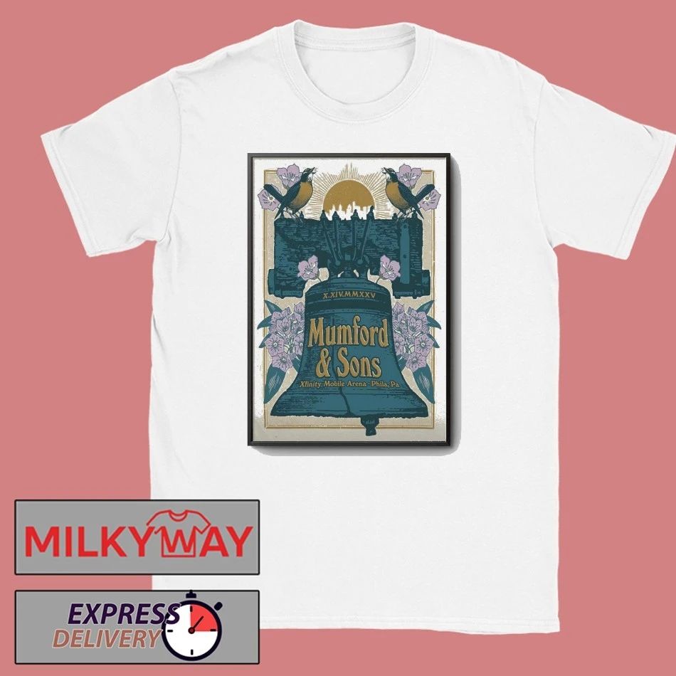 Mumford And Sons Philadelphia PA Oct 14 2025 Poster shirt