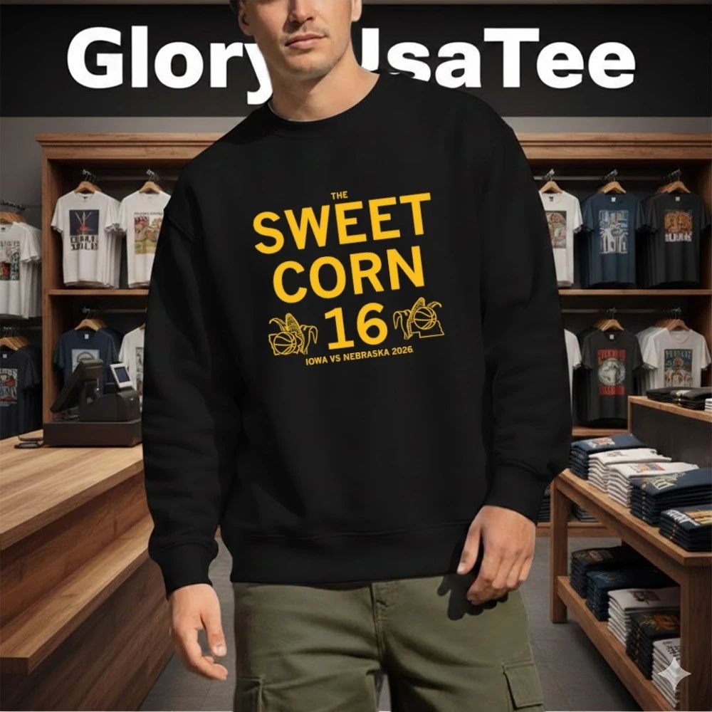 Iowa Vs Nebraska Sweet Corn 16 Charcoal Shirt