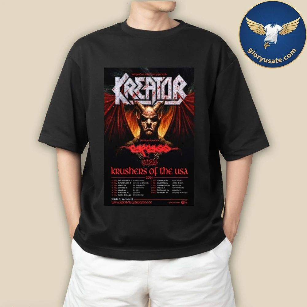 Kreator Krushers Of The USA 2026 Poster Shirt