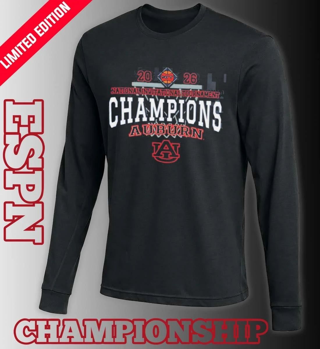 Auburn Tigers Men’s Basketball 2026 NIT Champions Shirt