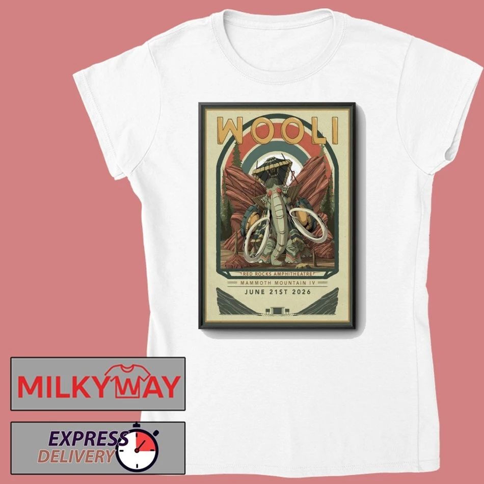 Wooli At Red Rocks Amphitheatre On Jun 21 2026 Poster shirt