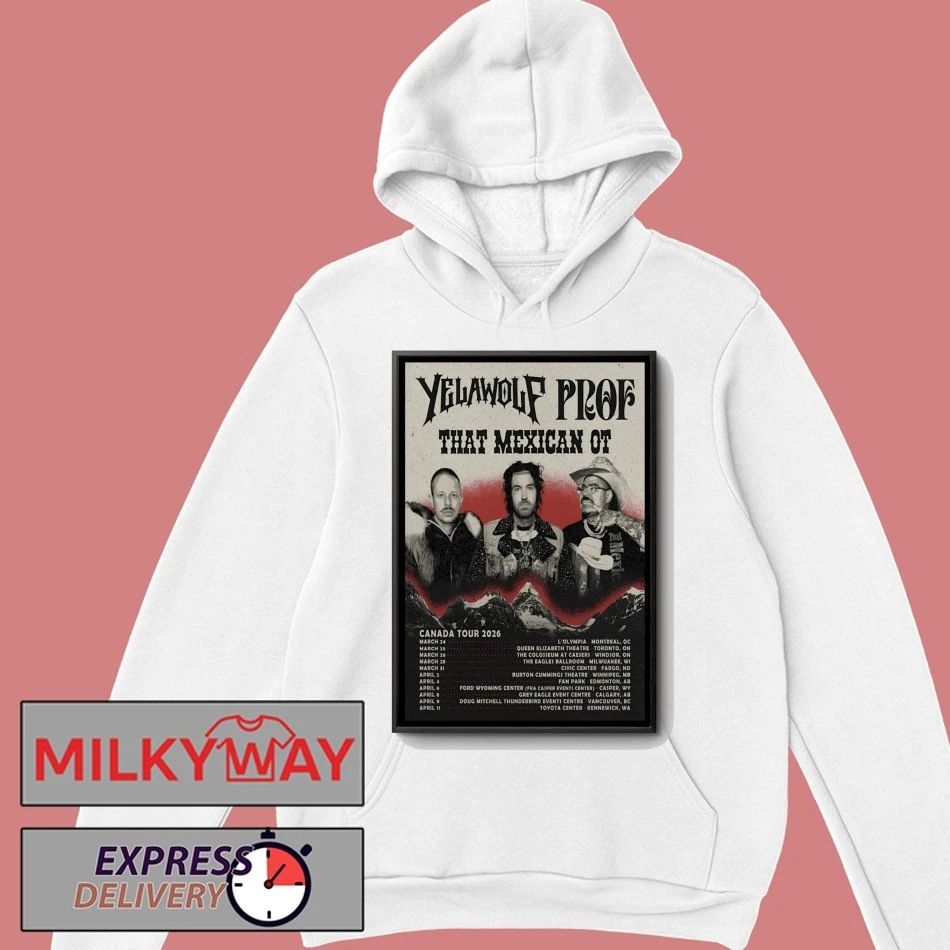 Poster YELAWOLF Tour Canada 2026 shirt
