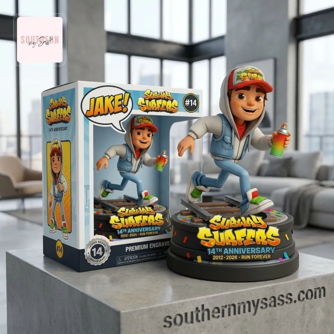 Subway Surfers Jake 14th Anniversary Limited Edition Collectible Figure