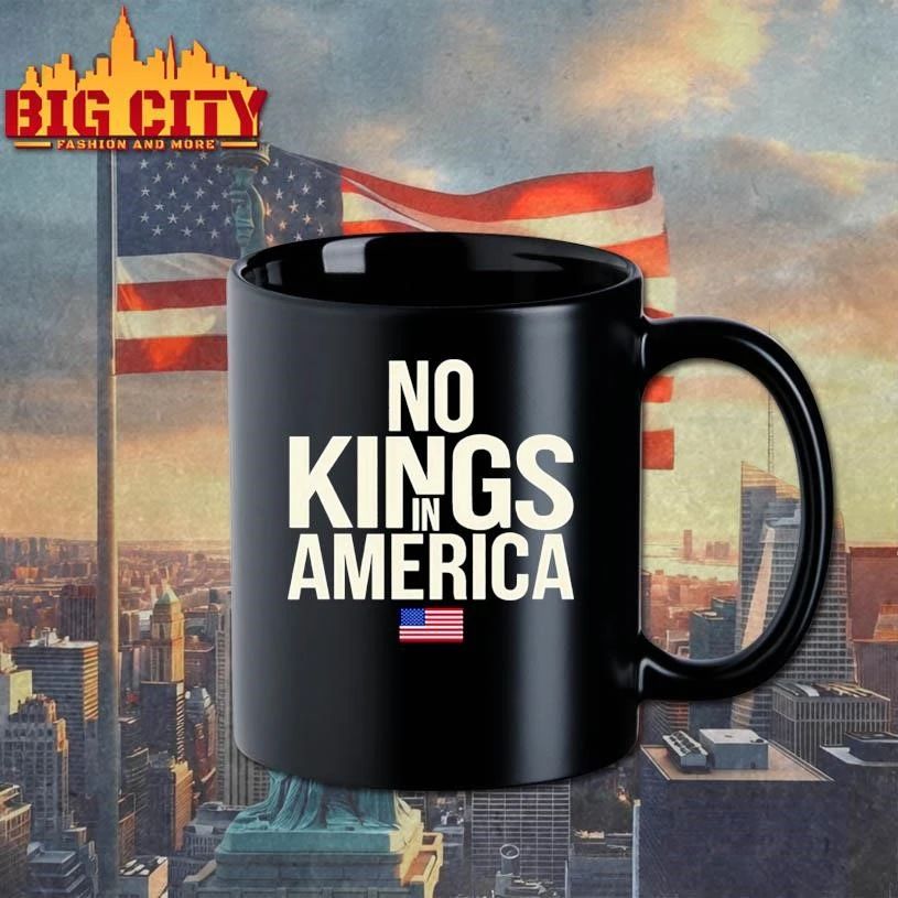 No Kings In America Flag Graphic Shirt