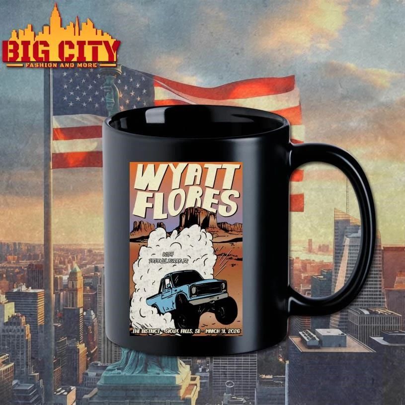 Wyatt Flores March 31 2026 In Sioux Falls, SD Tour Poster Shirt