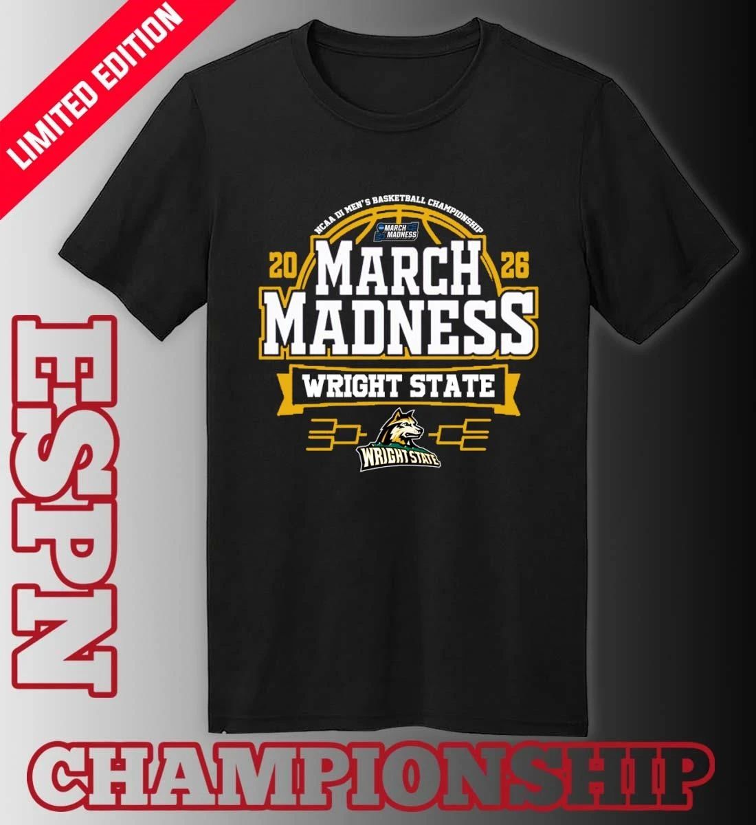Wright State Raiders March Madness 2026 NCAA DI Men’s Basketball Tournament T-Shirt