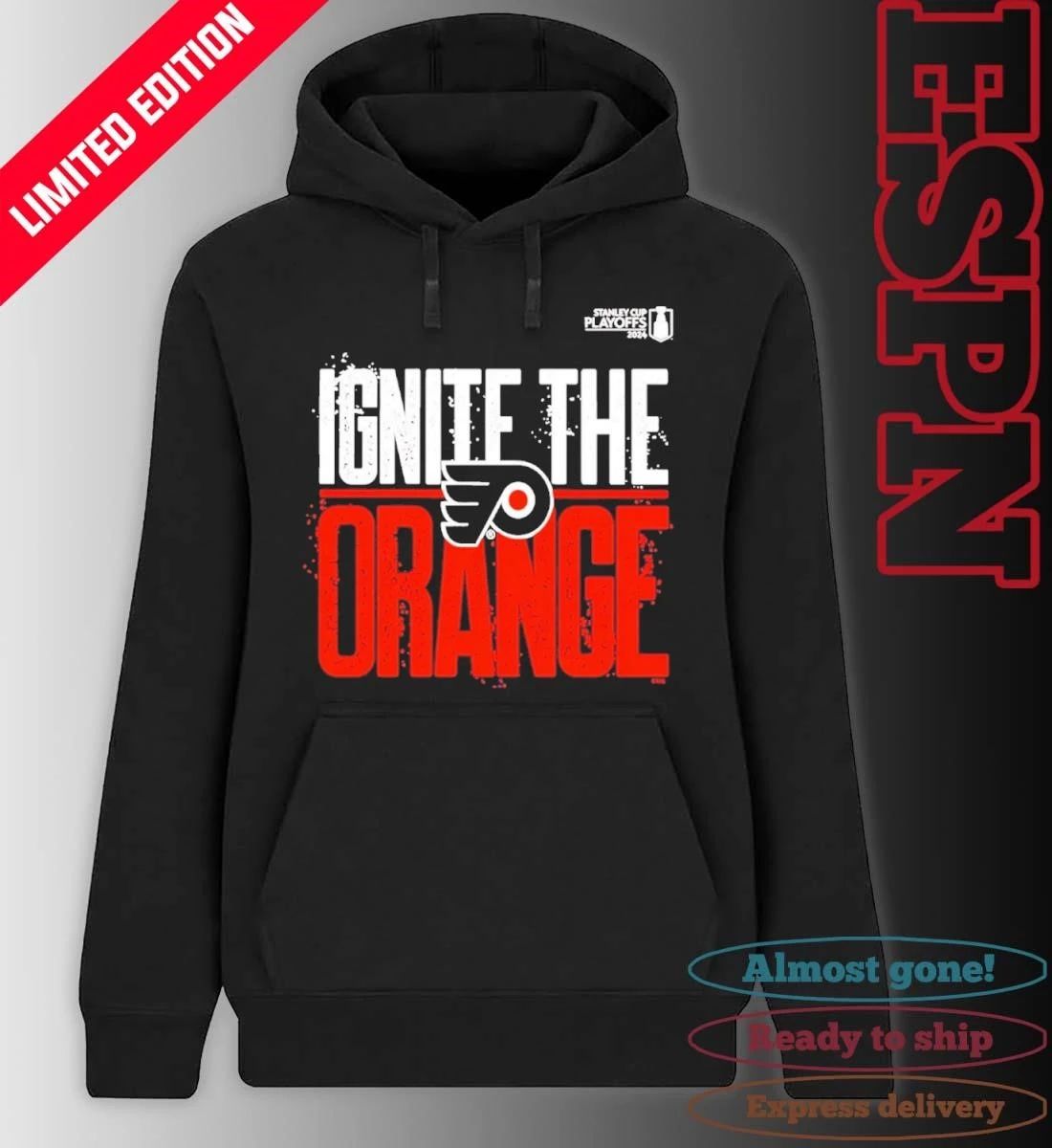 Philadelphia Flyers Ignite The Orange 2026 NHL Playoffs Slogan T-Shirt